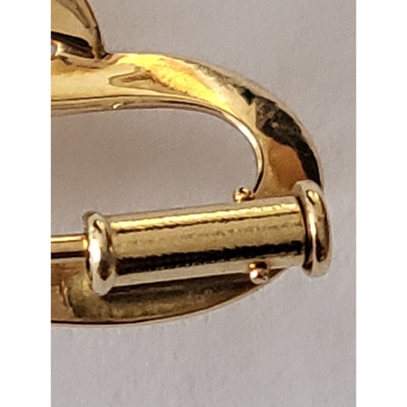 Vintage 14K Yellow & Diamond Ribbon Bow Pin Brooch 9.8 grams 2 1/2" L X 1 1/8" H - Picture 11 of 16